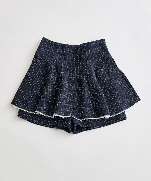 OLIVE des OLIVE(オリーブデオリーブ)の「フレアミニスカート(スカート・レディース・ネイビー/ブラウン・FREE)」の2枚目の写真