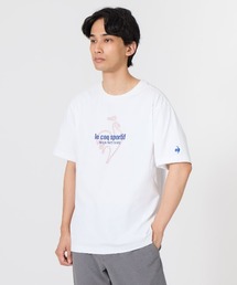 le coq sportif（ルコックスポルティフ）の「【ルコックスポルティフ】吸汗速乾/ストレッチ/UVカット/遮熱ヘランカ半袖Tシャツ（Tシャツ/カットソー）」