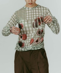 Knuth Marf（クヌースマーフ）の「【Knuth Marf】fruit-check print knit（ニット/セーター）」
