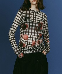 Knuth Marf（クヌースマーフ）の「【Knuth Marf】fruit-check print knit（ニット/セーター）」