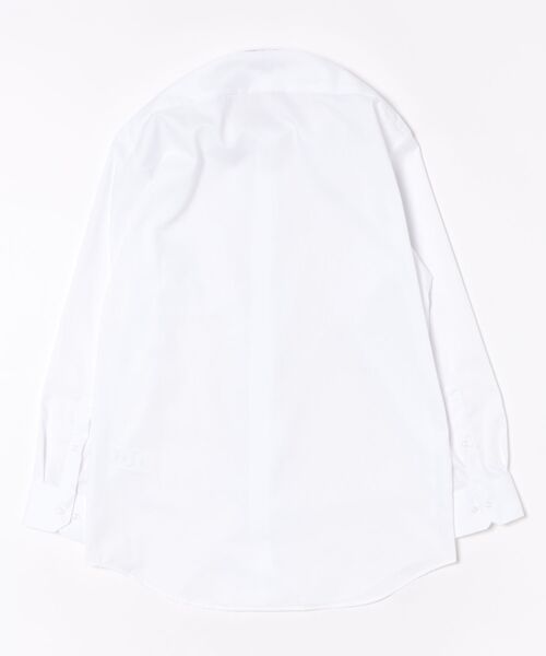 m.f.editorial(エムエフエディトリアル)の「ノンアイロン 綿混 NEWスタンダードフィット ワイドカラー 長袖 ビジネス ドレス ワイシャツ メンズ(ビジネスシャツ・メンズ・ホワイト・首回り41cm-裄丈86cm/首回り43cm-裄丈82cm/首回り43cm-裄丈86cm/首回り45cm-裄丈86cm/首回り37cm-裄丈80cm/首回り39cm-裄丈80cm/首回り39cm-裄丈84cm/首回り41cm-裄丈82cm)」の3枚目の写真