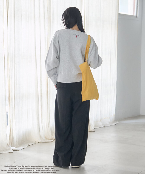 FREAK'S STORE(フリークスストア)の「マリリン・モンロー THE ICONIC SHOT SWEAT SHIRT/ザ アイコニック ショット スウェット(スウェット・レディース・チャコール/ライトグレー・フリ-)」の7枚目の写真