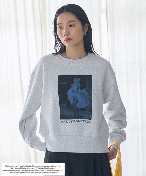 FREAK'S STORE(フリークスストア)の「マリリン・モンロー THE ICONIC SHOT SWEAT SHIRT/ザ アイコニック ショット スウェット(スウェット・レディース・チャコール/ライトグレー・フリ-)」の10枚目の写真