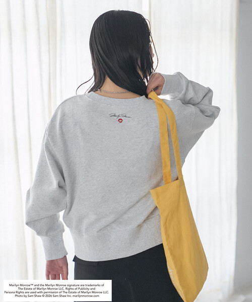 FREAK'S STORE(フリークスストア)の「マリリン・モンロー THE ICONIC SHOT SWEAT SHIRT/ザ アイコニック ショット スウェット(スウェット・レディース・チャコール/ライトグレー・フリ-)」の11枚目の写真