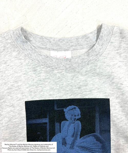 FREAK'S STORE(フリークスストア)の「マリリン・モンロー THE ICONIC SHOT SWEAT SHIRT/ザ アイコニック ショット スウェット(スウェット・レディース・チャコール/ライトグレー・フリ-)」の14枚目の写真
