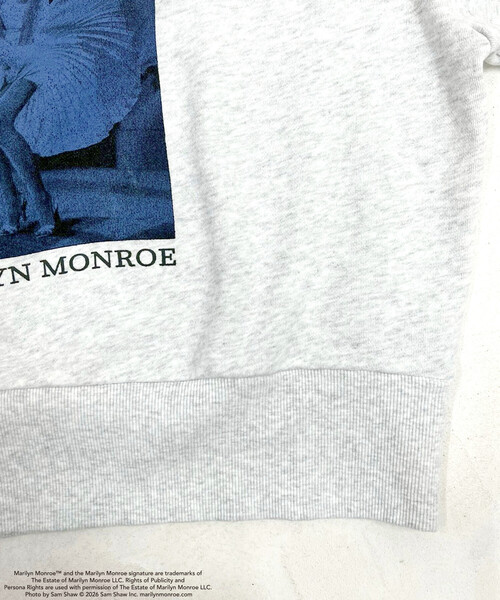 FREAK'S STORE(フリークスストア)の「マリリン・モンロー THE ICONIC SHOT SWEAT SHIRT/ザ アイコニック ショット スウェット(スウェット・レディース・チャコール/ライトグレー・フリ-)」の16枚目の写真