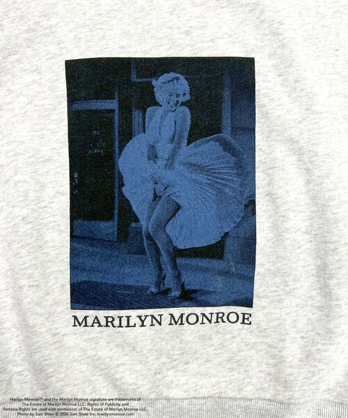 FREAK'S STORE(フリークスストア)の「マリリン・モンロー THE ICONIC SHOT SWEAT SHIRT/ザ アイコニック ショット スウェット(スウェット・レディース・チャコール/ライトグレー・フリ-)」の19枚目の写真