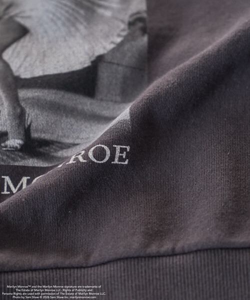 FREAK'S STORE(フリークスストア)の「マリリン・モンロー THE ICONIC SHOT SWEAT SHIRT/ザ アイコニック ショット スウェット(スウェット・レディース・チャコール/ライトグレー・フリ-)」の21枚目の写真
