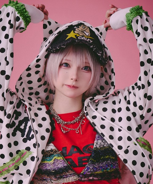 GALFY（ガルフィー）の「【GALFY/ガルフィー】ポップポップI l LOVE GALパーカー（パーカー・レディース・ピンク/ホワイト/ブラック・FREE）」の16枚目の写真