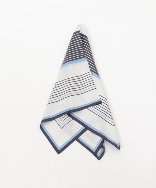 NOLLEY’S（ノーリーズ）の「シルクプリントスカーフ88（バンダナ/スカーフ・レディース・ブルー系その他/ブラウン系その他・FREE）」の7枚目の写真