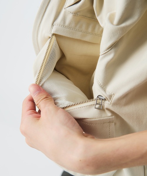 Snow Peak(スノーピーク)の「Snow Peak / TAKIBI Herringbone Vest ヘリンボーンベスト(ベスト・メンズ・ブラック/ホワイト/アーミー・S/M/L/XL)」の16枚目の写真