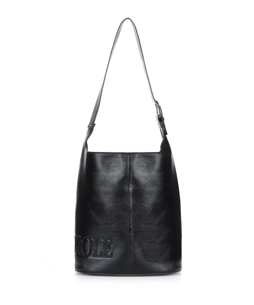 NICK&NICOLE(ニックアンドニコール)の「NICOLE LEATHER BUCKLE BUCKET BAG_BLACK(ショルダーバッグ・レディース・その他・FREE)」の3枚目の写真