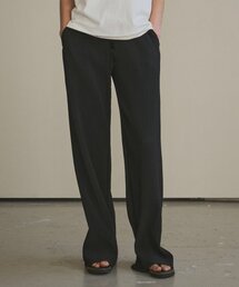 SIPT7109 ルーズフィットプリーツパンツ_ブラック