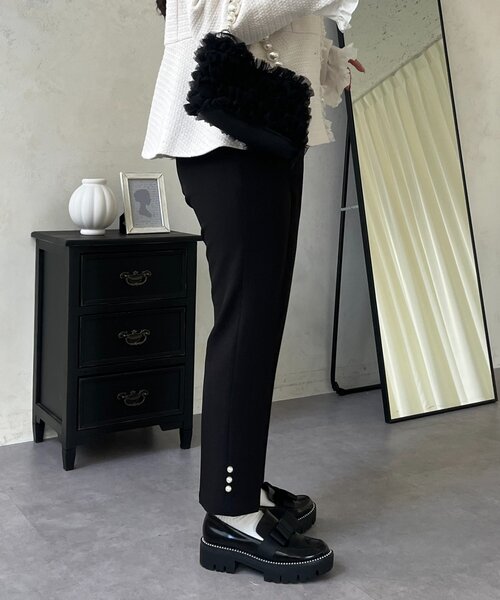 prose verse(プロズヴェール)の「【パール付き】スリムテーパードパンツ(その他パンツ・レディース・ブラック・TL/PL/LARGE/MEDIUM/PM)」の10枚目の写真