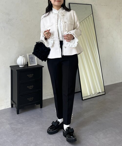 prose verse(プロズヴェール)の「【パール付き】スリムテーパードパンツ(その他パンツ・レディース・ブラック・TL/PL/LARGE/MEDIUM/PM)」の13枚目の写真