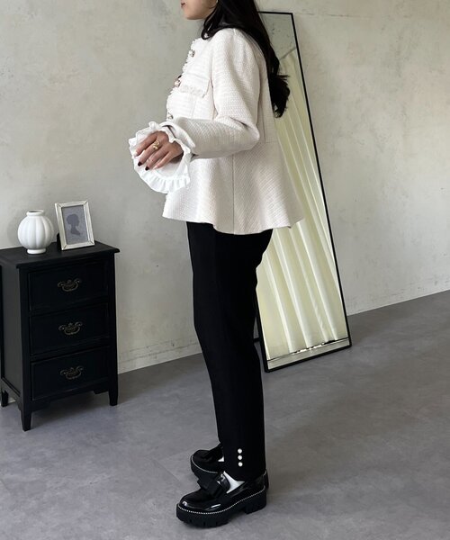 prose verse(プロズヴェール)の「【パール付き】スリムテーパードパンツ(その他パンツ・レディース・ブラック・TL/PL/LARGE/MEDIUM/PM)」の14枚目の写真