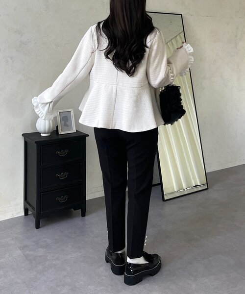 prose verse(プロズヴェール)の「【パール付き】スリムテーパードパンツ(その他パンツ・レディース・ブラック・TL/PL/LARGE/MEDIUM/PM)」の16枚目の写真