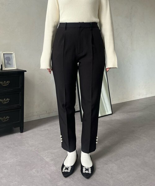 prose verse(プロズヴェール)の「【パール付き】スリムテーパードパンツ(その他パンツ・レディース・ブラック・TL/PL/LARGE/MEDIUM/PM)」の18枚目の写真