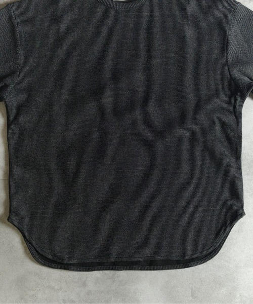 many men many mind(メニーメンメニーマインド)の「MANYMENMANYMINDS / 先染めワッフル/7分袖プルオーバー(Tシャツ/カットソー・メンズ・ネイビー/ブラック/ホワイト・X-LARGE/LARGE/MEDIUM)」の9枚目の写真