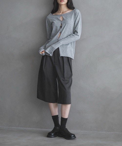 feepur(フェピュール)の「【セットアップ可】バミューダパンツ(その他パンツ・レディース・グレー系その他/ブラック/ブラウン/チャコールグレー・MEDIUM/SMALL)」の20枚目の写真