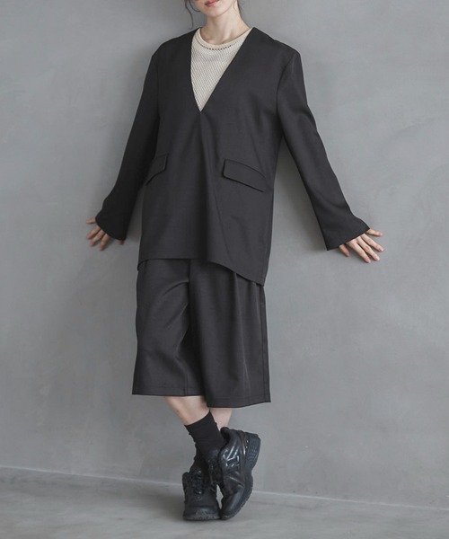 feepur(フェピュール)の「【セットアップ可】バミューダパンツ(その他パンツ・レディース・グレー系その他/ブラック/ブラウン/チャコールグレー・MEDIUM/SMALL)」の5枚目の写真