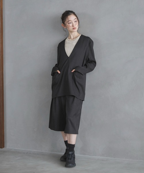 feepur(フェピュール)の「【セットアップ可】バミューダパンツ(その他パンツ・レディース・グレー系その他/ブラック/ブラウン/チャコールグレー・MEDIUM/SMALL)」の8枚目の写真