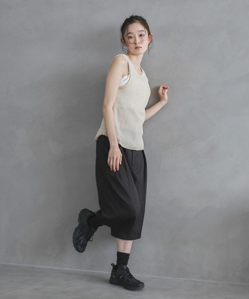 feepur(フェピュール)の「【セットアップ可】バミューダパンツ(その他パンツ・レディース・グレー系その他/ブラック/ブラウン/チャコールグレー・MEDIUM/SMALL)」の12枚目の写真