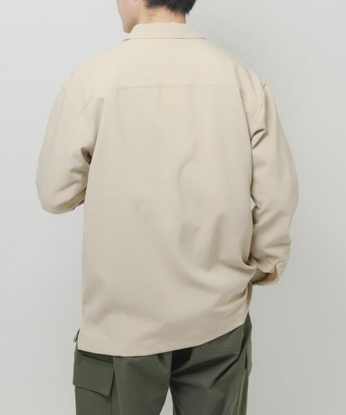 ITEMS URBANRESEARCH（アイテムズ アーバンリサーチ）の「2way ストレッチロングスリーブスナップシャツ（シャツ/ブラウス・メンズ・ブラック/オリーブ/チャコールグレー/ベージュ・MEDIUM/LARGE）」の13枚目の写真
