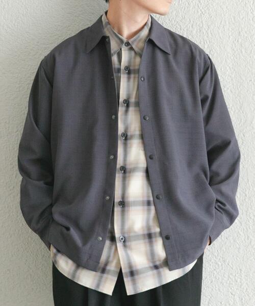ITEMS URBANRESEARCH(アイテムズ アーバンリサーチ)の「2way ストレッチロングスリーブスナップシャツ(シャツ/ブラウス・メンズ・ブラック/オリーブ/チャコールグレー/ベージュ・MEDIUM/LARGE)」の11枚目の写真