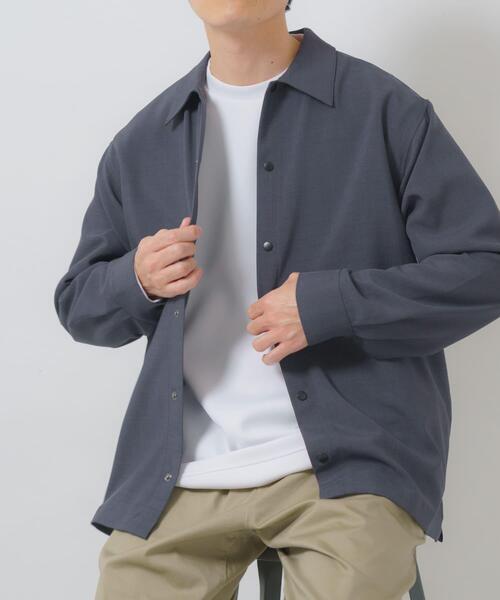 ITEMS URBANRESEARCH(アイテムズ アーバンリサーチ)の「2way ストレッチロングスリーブスナップシャツ(シャツ/ブラウス・メンズ・ブラック/オリーブ/チャコールグレー/ベージュ・MEDIUM/LARGE)」の16枚目の写真