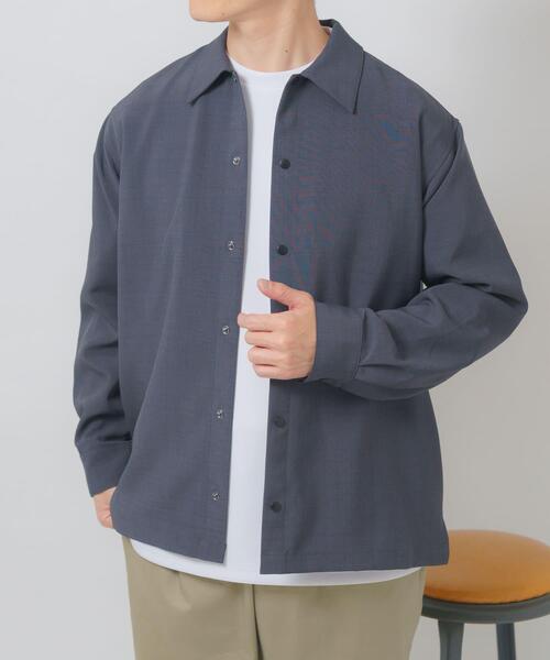 ITEMS URBANRESEARCH(アイテムズ アーバンリサーチ)の「2way ストレッチロングスリーブスナップシャツ(シャツ/ブラウス・メンズ・ブラック/オリーブ/チャコールグレー/ベージュ・MEDIUM/LARGE)」の17枚目の写真