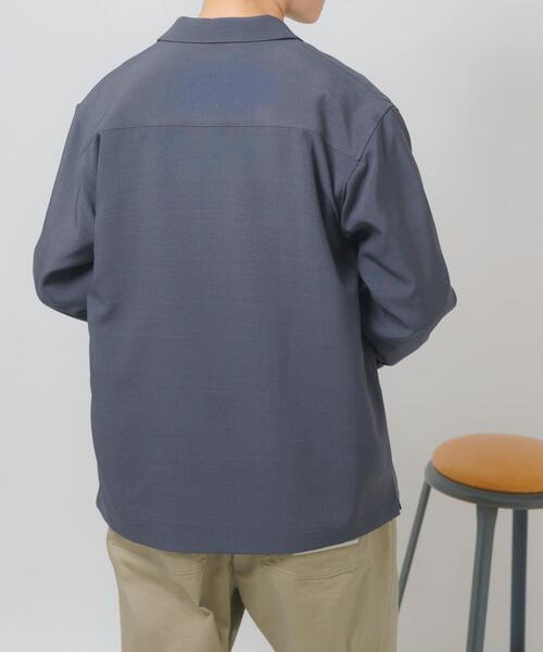 ITEMS URBANRESEARCH(アイテムズ アーバンリサーチ)の「2way ストレッチロングスリーブスナップシャツ(シャツ/ブラウス・メンズ・ブラック/オリーブ/チャコールグレー/ベージュ・MEDIUM/LARGE)」の18枚目の写真
