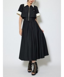 rienda（リエンダ）の「バストディティールフレアワンピース 春服  夏服（シャツワンピース）」