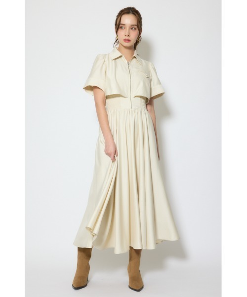 rienda（リエンダ）の「バストディティールフレアワンピース 春服  夏服（シャツワンピース・レディース・ブラック/グレー/ライトイエロー・MEDIUM/SMALL）」の16枚目の写真