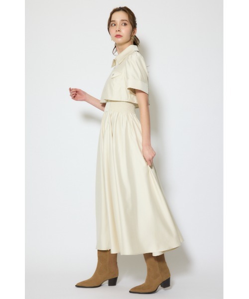 rienda（リエンダ）の「バストディティールフレアワンピース 春服  夏服（シャツワンピース・レディース・ブラック/グレー/ライトイエロー・MEDIUM/SMALL）」の17枚目の写真