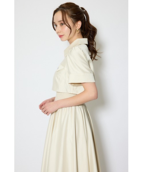 rienda（リエンダ）の「バストディティールフレアワンピース 春服  夏服（シャツワンピース・レディース・ブラック/グレー/ライトイエロー・MEDIUM/SMALL）」の19枚目の写真