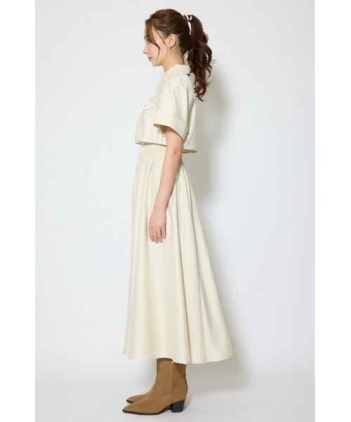 rienda（リエンダ）の「バストディティールフレアワンピース 春服  夏服（シャツワンピース・レディース・ブラック/グレー/ライトイエロー・MEDIUM/SMALL）」の21枚目の写真