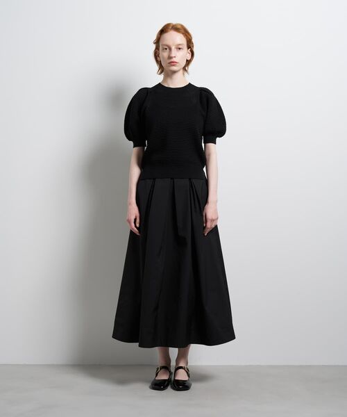 LANVIN en Bleu(ランバンオンブルー)の「アイレットパフスリーブニット(ニット/セーター・レディース・ラベンダー/ブラック/オフホワイト・38)」の12枚目の写真