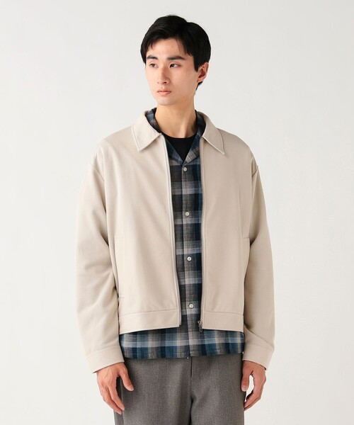 BEAMS HEART（ビームスハート）の「ベーシック 鹿の子 ブルゾン（吸水速乾）（ブルゾン・メンズ・オリーブ/ベージュ・SMALL/MEDIUM/LARGE）」の11枚目の写真