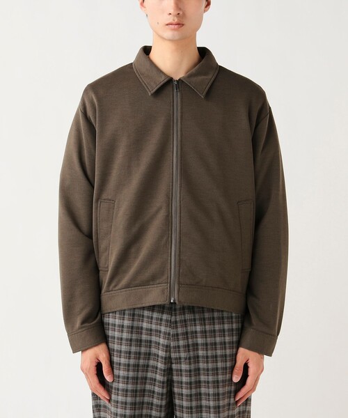 BEAMS HEART（ビームスハート）の「ベーシック 鹿の子 ブルゾン（吸水速乾）（ブルゾン・メンズ・オリーブ/ベージュ・SMALL/MEDIUM/LARGE）」の14枚目の写真