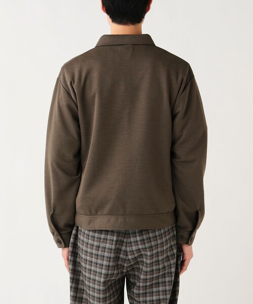 BEAMS HEART（ビームスハート）の「ベーシック 鹿の子 ブルゾン（吸水速乾）（ブルゾン・メンズ・オリーブ/ベージュ・SMALL/MEDIUM/LARGE）」の16枚目の写真