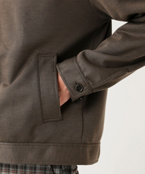 BEAMS HEART（ビームスハート）の「ベーシック 鹿の子 ブルゾン（吸水速乾）（ブルゾン・メンズ・オリーブ/ベージュ・SMALL/MEDIUM/LARGE）」の18枚目の写真