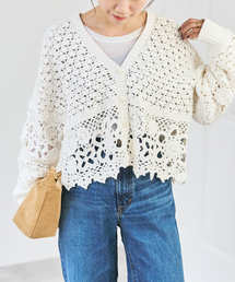 Spick & Span | カギ針ローゲージカーディガン(カーディガン/ボレロ)