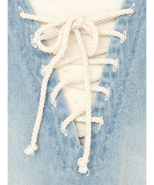 CALNAMUR(カルナムール)の「フロントレースアップデニムワンピース(ワンピース・レディース・ブルー/ピンク・FREE)」の13枚目の写真