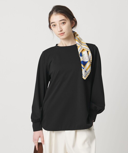 UNITED ARROWS(ユナイテッドアローズ)の「ポンチ ロングスリーブ カットソー(Tシャツ/カットソー・レディース・ネイビー/ホワイト/ブラック・FREE)」の11枚目の写真