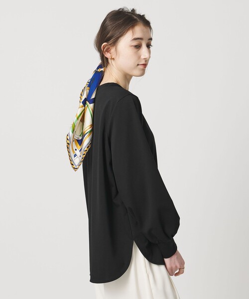 UNITED ARROWS(ユナイテッドアローズ)の「ポンチ ロングスリーブ カットソー(Tシャツ/カットソー・レディース・ネイビー/ホワイト/ブラック・FREE)」の12枚目の写真
