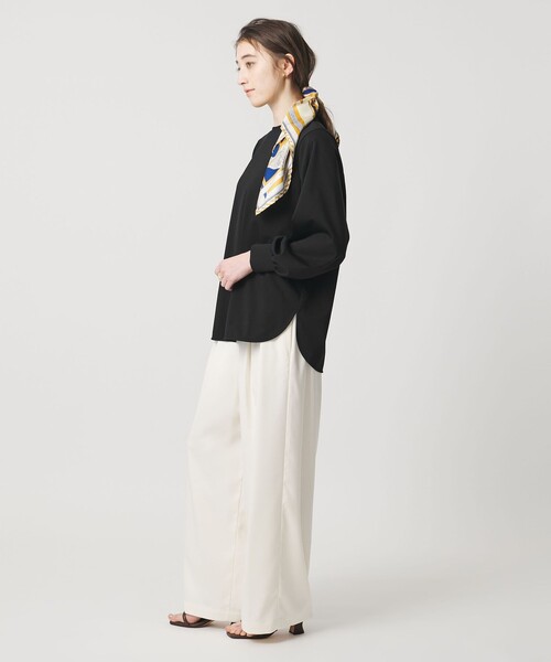 UNITED ARROWS(ユナイテッドアローズ)の「ポンチ ロングスリーブ カットソー(Tシャツ/カットソー・レディース・ネイビー/ホワイト/ブラック・FREE)」の14枚目の写真