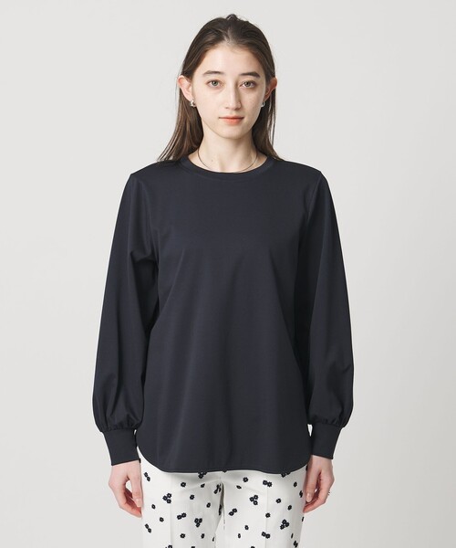 UNITED ARROWS(ユナイテッドアローズ)の「ポンチ ロングスリーブ カットソー(Tシャツ/カットソー・レディース・ネイビー/ホワイト/ブラック・FREE)」の15枚目の写真