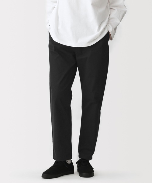 無印良品（ムジルシリョウヒン）の「紳士　洗いざらしコットンイージーパンツ（その他パンツ・メンズ・スモーキーグリーン系/ブラック/グレー/アイボリー・S/M/L/XL）」の3枚目の写真