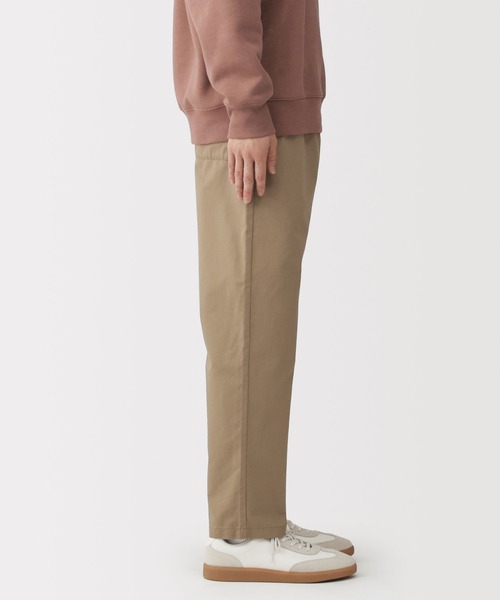 無印良品（ムジルシリョウヒン）の「紳士　洗いざらしコットンイージーパンツ（その他パンツ・メンズ・スモーキーグリーン系/ブラック/グレー/アイボリー・S/M/L/XL）」の19枚目の写真